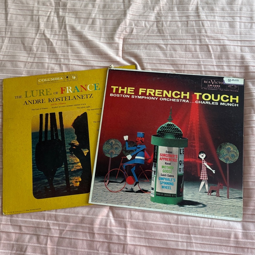 The French Touch Vinyl Records Set of 2 Columbia The Lure of France Album Cover - Picture 5 of 5